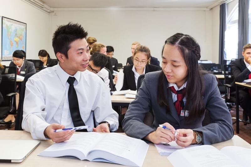 Students in classroom at HIM